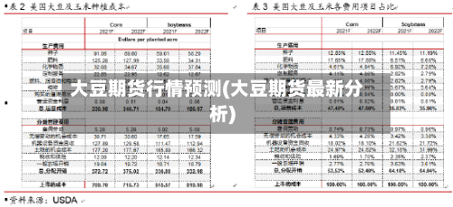 大豆期货行情预测(大豆期货最新分析)-第2张图片